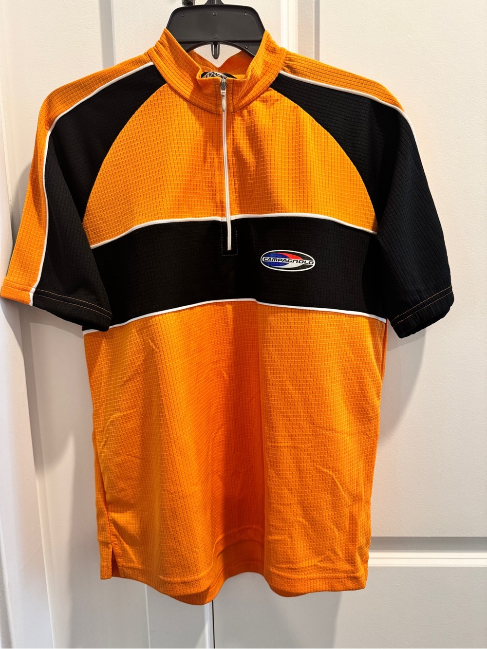 Campagnolo Bright Orange Zip-Up Cycling Jersey
